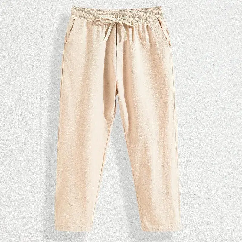 Men's Summer Thin Cotton Linen Pants Loose Straight Casual Long Trousers Nine Points Busin Casual Loose Fit Straight Leg
Men's Summer Thin Cotton Linen Pants Loose Straight Casual Long Trousers Nine Points Busin Casual Loose Fit Straight Leg