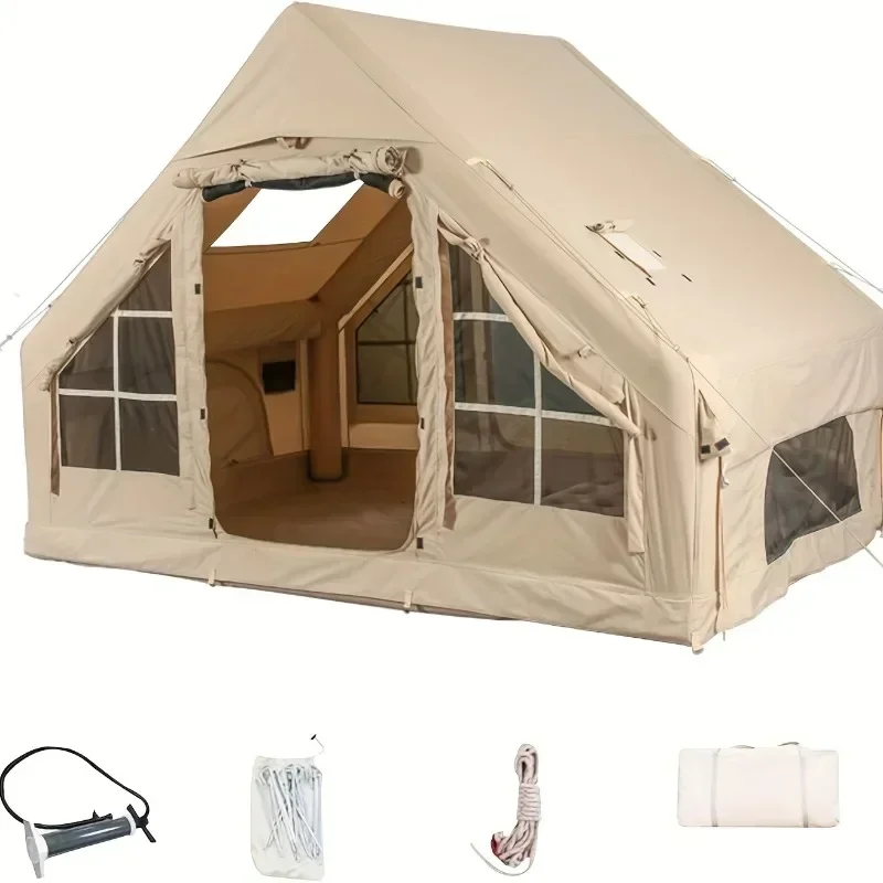 Oxford Cabin Inflatable CampingTent with Hand Pump,Easy Setup,Waterproof, Windproof, Air Glamping for Outdoor Adventures
Oxford Cabin Inflatable CampingTent with Hand Pump,Easy Setup,Waterproof, Windproof, Air Glamping for Outdoor Adventures