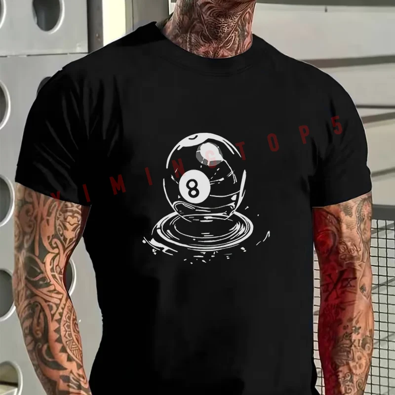 Men's Summer Cotton Fashion Casual Tshirt No. 8 Billiards Graphic Motorcycle T-shirt Round Neck Short Sleeved Top
Men's Summer Cotton Fashion Casual Tshirt No. 8 Billiards Graphic Motorcycle T-shirt Round Neck Short Sleeved Top