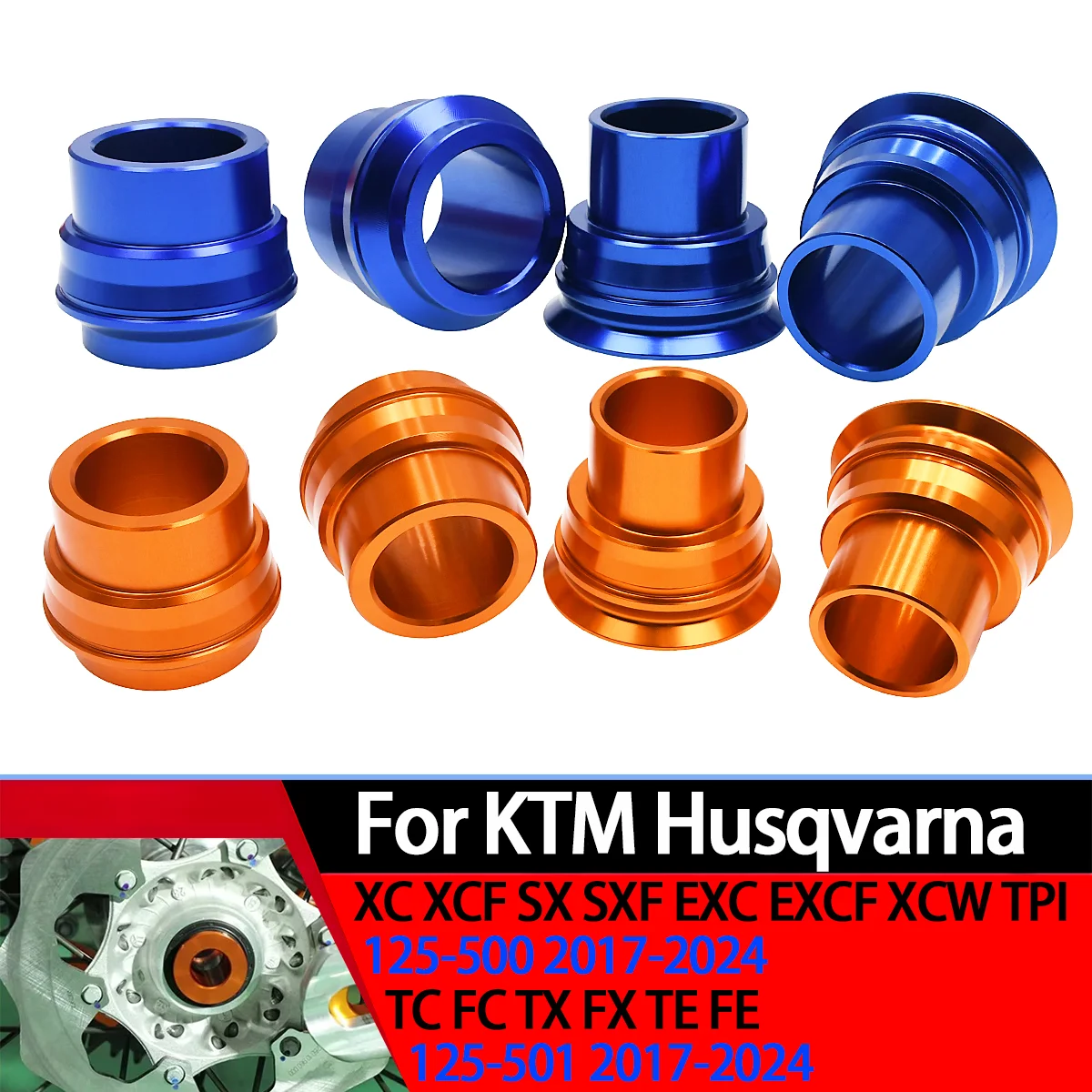 2024 Motorcycle Front and Rear Wheel Hub Spacer For KTM XC XCF XCW SX SXF EXC EXCF 125-500 Husqvarna TE FE TX FX TC FC 125-501
2024 Motorcycle Front and Rear Wheel Hub Spacer For KTM XC XCF XCW SX SXF EXC EXCF 125-500 Husqvarna TE FE TX FX TC FC 125-501