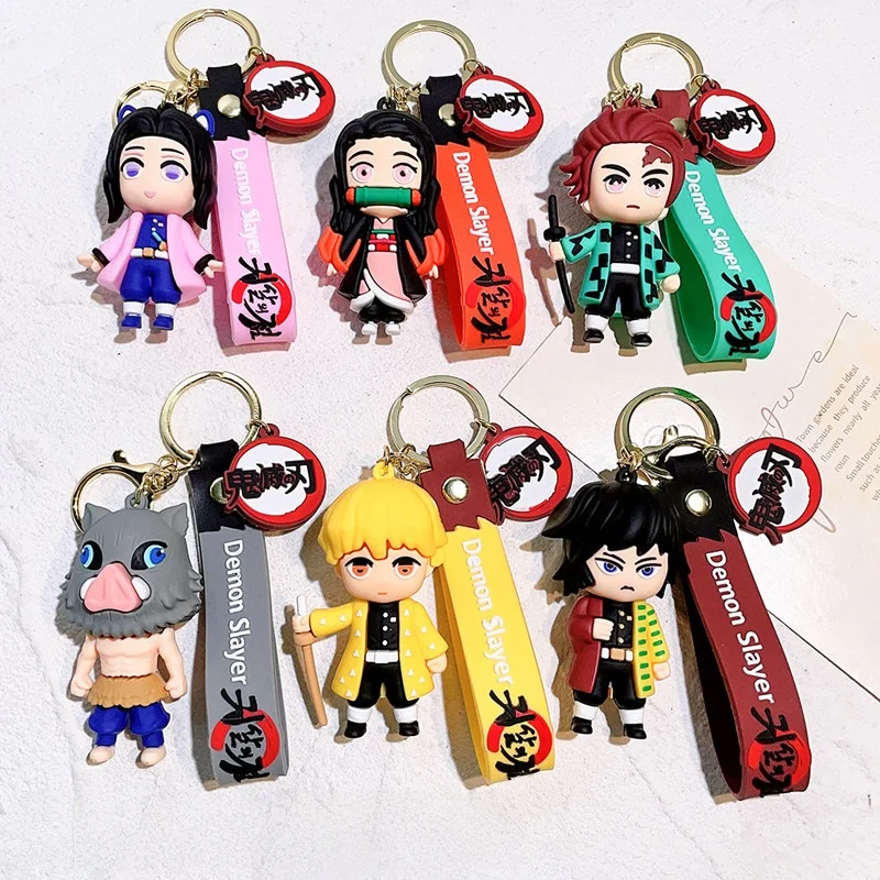Demon Slayer 3D Figure Keychain, Soft Rubber Tanjirou Nezuko Character Pendant with Wrist Strap, Cute Bag Charm, Ideal Gift for Anime Fans
Demon Slayer 3D Figure Keychain, Soft Rubber Tanjirou Nezuko Character Pendant with Wrist Strap, Cute Bag Charm, Ideal Gift for Anime Fans