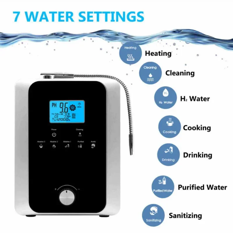 Multi-function Water Ionizer Alkaline Acid Water Purification System PH Adjustment Home Drinking Water Filter
Multi-function Water Ionizer Alkaline Acid Water Purification System PH Adjustment Home Drinking Water Filter