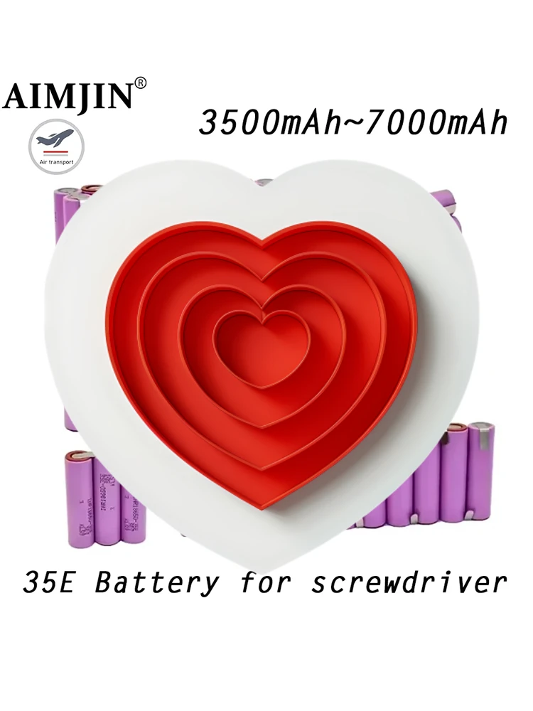 20A 18650 35E 3500mAh 7000mAh 3S 4S 5S 6S 8S 7.4V 12.6V 14.8V 18V 25.2V 29.6V for Screwdriver Batteries Weld Battery Pack
20A 18650 35E 3500mAh 7000mAh 3S 4S 5S 6S 8S 7.4V 12.6V 14.8V 18V 25.2V 29.6V for Screwdriver Batteries Weld Battery Pack
