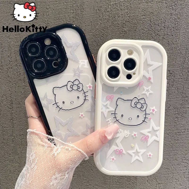 Sanrio аниме мультфильм Hello Kitty Y2k звезда чехол для телефона Iphone 14 7 8 Plus милый чехол IPhone 13 12 11 Pro Max черный белый чехол Y 2k
Sanrio аниме мультфильм Hello Kitty Y2k звезда чехол для телефона Iphone 14 7 8 Plus милый чехол IPhone 13 12 11 Pro Max черный белый чехол Y 2k