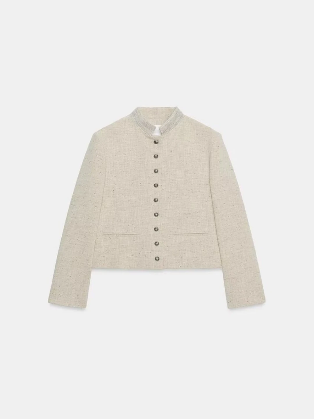 Simple Rustic National Style Small Stand Collar Pleated Suit Jacket Women's Long Sleeve Fashion Outerwear Summer Collection
Simple Rustic National Style Small Stand Collar Pleated Suit Jacket Women's Long Sleeve Fashion Outerwear Summer Collection
