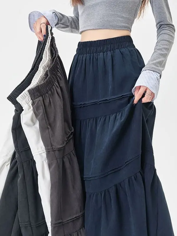 High Waist A-Line Skirt Women's Casual Elastic Waist Cake Skirt Long Floor Length Summer Autumn Spring Polyester Fiber
High Waist A-Line Skirt Women's Casual Elastic Waist Cake Skirt Long Floor Length Summer Autumn Spring Polyester Fiber