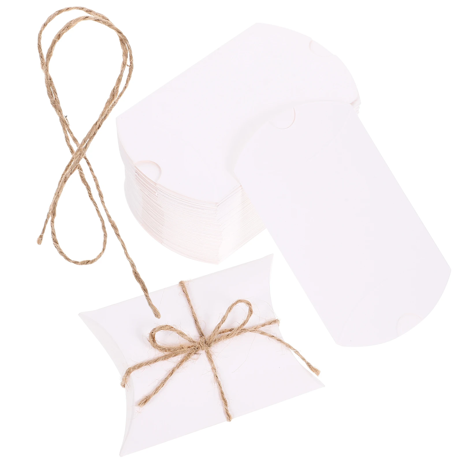 50 Pcs Paper Gift Boxes Pillow Shape Small Size Lightweight Party Use Wedding Birthday Rope Packaging
50 Pcs Paper Gift Boxes Pillow Shape Small Size Lightweight Party Use Wedding Birthday Rope Packaging