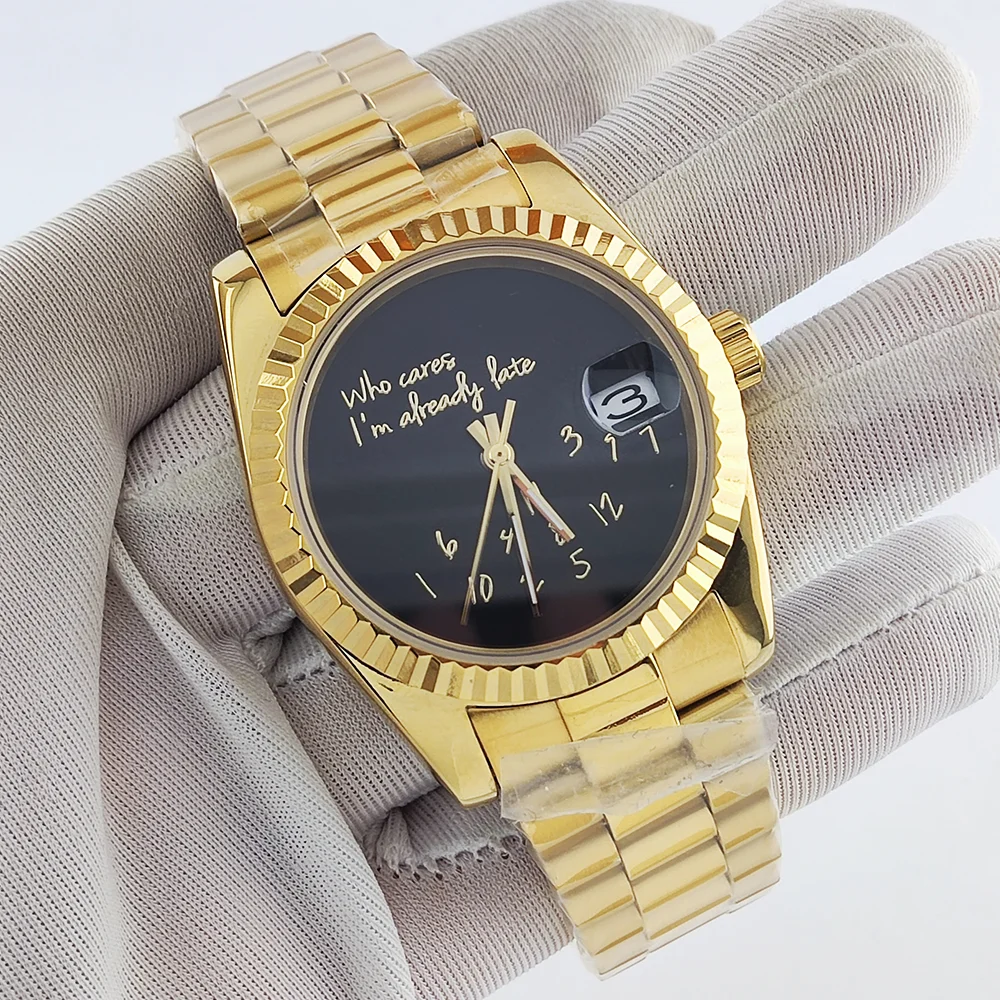 NH35 Watch Luxury Men's Watch Automatic Movement Mechanical Watch Sapphire Glass Waterproof Watch 904L Stainless Steel Watch
NH35 Watch Luxury Men's Watch Automatic Movement Mechanical Watch Sapphire Glass Waterproof Watch 904L Stainless Steel Watch