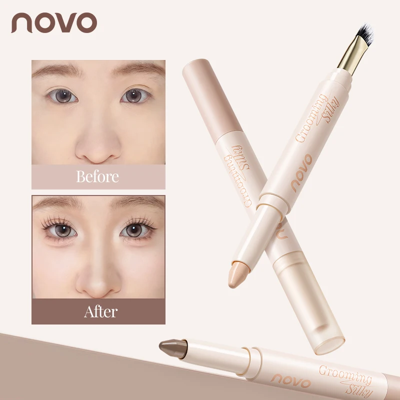 Double-ended Contour & Highlighter Stick with Brush 2-in-1 Matte Bronzer & Brightener For Face Sculpting Beginner Friendly
Double-ended Contour & Highlighter Stick with Brush 2-in-1 Matte Bronzer & Brightener For Face Sculpting Beginner Friendly