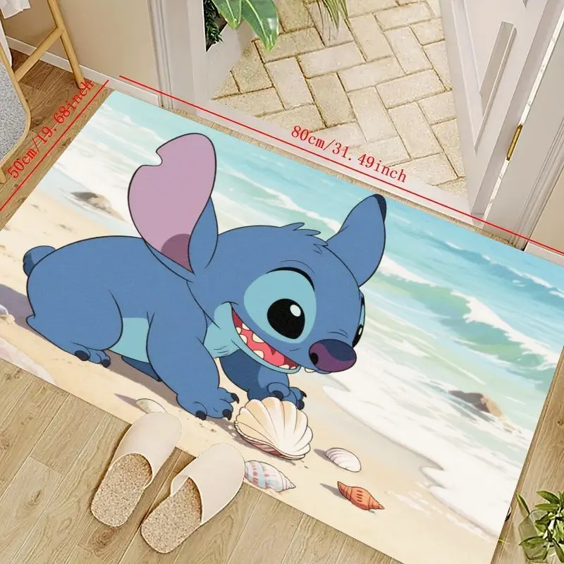 1 шт. напольный коврик Lilo & Stitch Beach Adventure (50x80 см/19,68x31,49 дюйма), милый мультяшный коврик со стежками и ракушками для детской спальни
1 шт. напольный коврик Lilo & Stitch Beach Adventure (50x80 см/19,68x31,49 дюйма), милый мультяшный коврик со стежками и ракушками для детской спальни