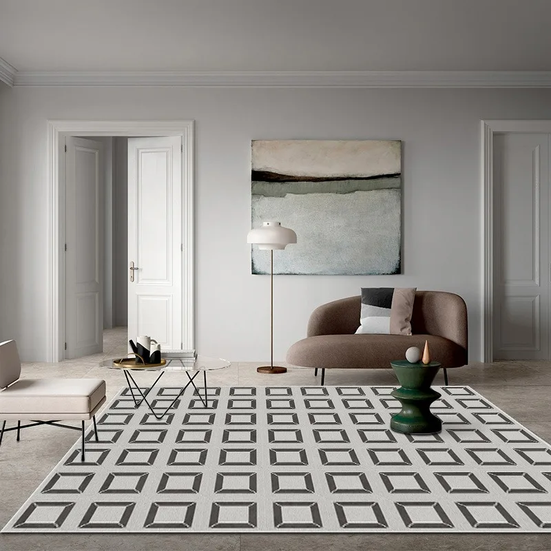 Simple Geometric Carpet Living Room Bedroom Decoration Carpets Gray White Stitching Rugs Sofa Coffee Table Carpet Easy Clean Rug
Simple Geometric Carpet Living Room Bedroom Decoration Carpets Gray White Stitching Rugs Sofa Coffee Table Carpet Easy Clean Rug