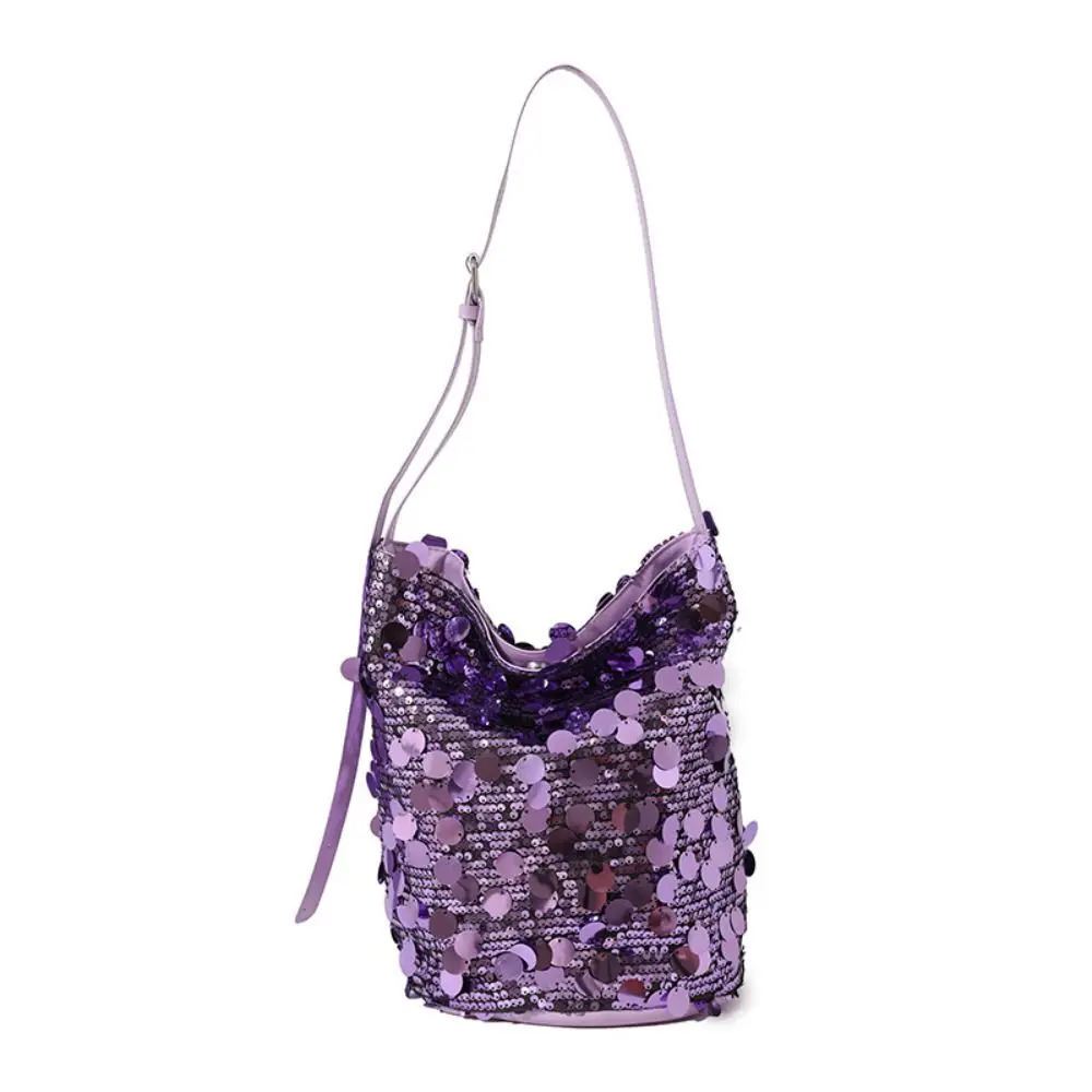 Elegant Shiny Sequin Crossbody Bag Large Capacity Single Shoulder Evening Clutch Bag Korean Style Glitter Bucket Bag Party
Elegant Shiny Sequin Crossbody Bag Large Capacity Single Shoulder Evening Clutch Bag Korean Style Glitter Bucket Bag Party