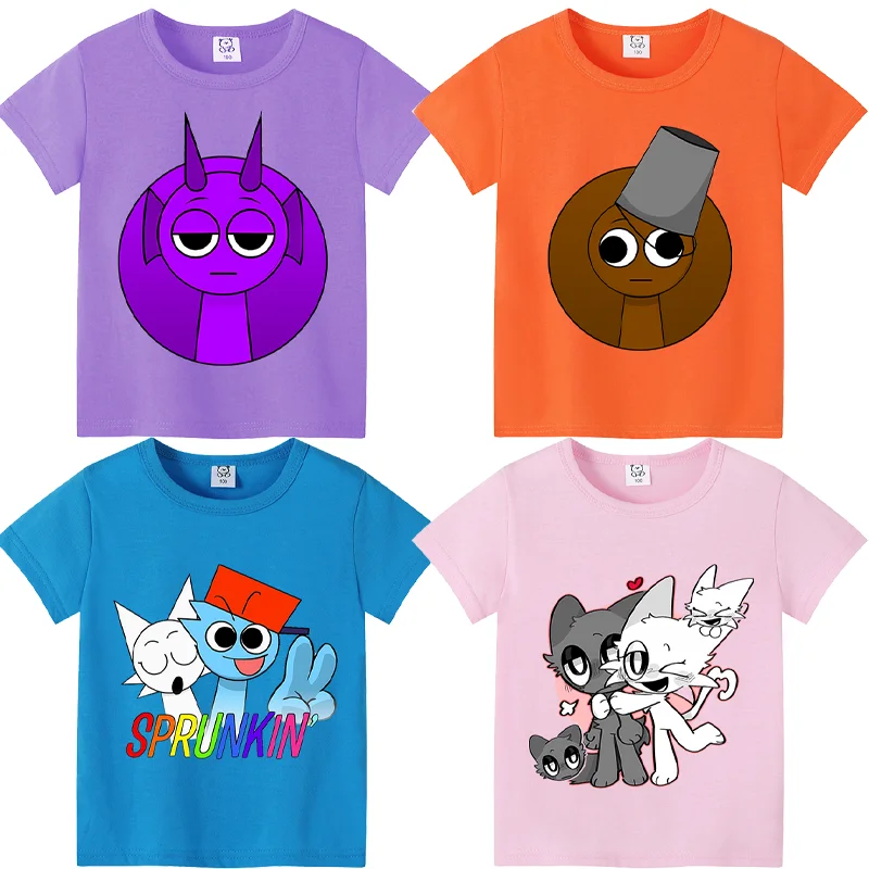 Sprunki Child T-shirt Summer Incredibox Game Kid Cotton Short Sleeves Top Boy Anime Shirt Cute Fashion Tees Girl Casuals Clothes
Sprunki Child T-shirt Summer Incredibox Game Kid Cotton Short Sleeves Top Boy Anime Shirt Cute Fashion Tees Girl Casuals Clothes