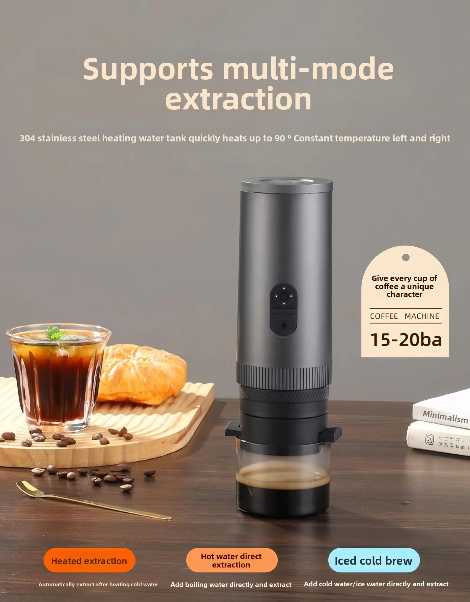 Portable Electric Espresso Machine Automatic Handheld Mini Coffee Maker for Capsule Outdoor Travel Home,Coffee Machine
Portable Electric Espresso Machine Automatic Handheld Mini Coffee Maker for Capsule Outdoor Travel Home,Coffee Machine