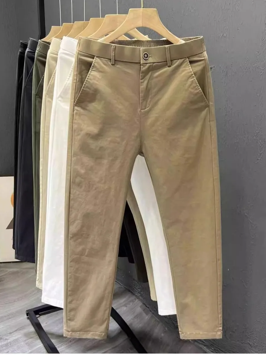 Men's Casual Cotton Pants Summer Thin Faionable Korean Sle Slim Fit Tapered Nine-Point Pants Straight Leg Non-ironed Mid-...
Men's Casual Cotton Pants Summer Thin Faionable Korean Sle Slim Fit Tapered Nine-Point Pants Straight Leg Non-ironed Mid-...