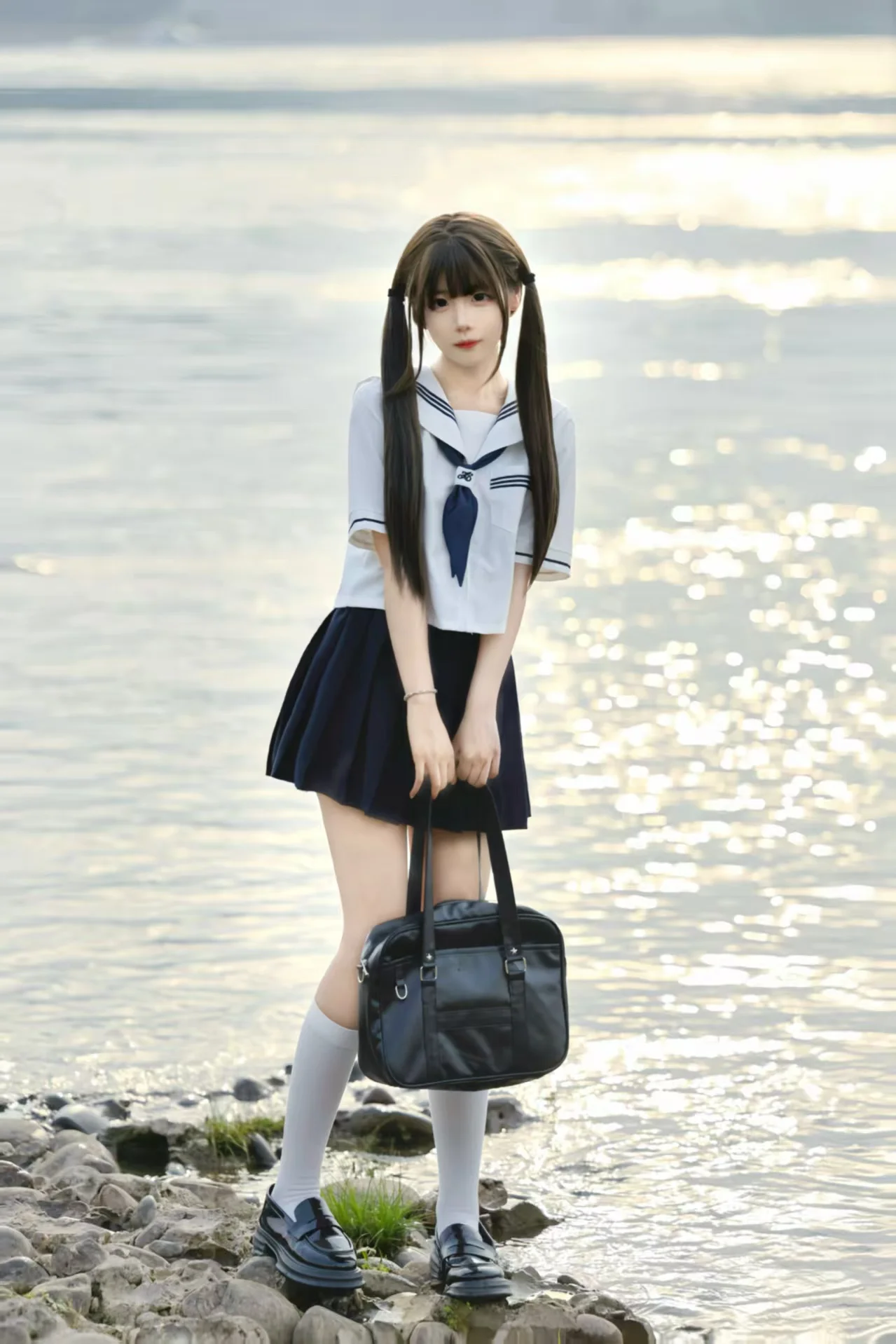 Anime Navy Style Jirai kei Japanese Uniform All-White Three-Line Sailor Suit Cosplay Outfit Set
Anime Navy Style Jirai kei Japanese Uniform All-White Three-Line Sailor Suit Cosplay Outfit Set