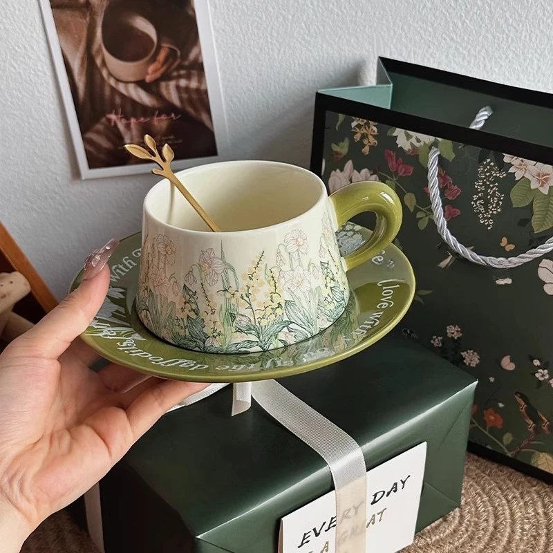 Flower Saucer Coffee Cup Espresso Beauty Cold Bubble Tea Coffee Cup Ceramic Nordic Bule De Cafe Porcelana Home Accessories
Flower Saucer Coffee Cup Espresso Beauty Cold Bubble Tea Coffee Cup Ceramic Nordic Bule De Cafe Porcelana Home Accessories