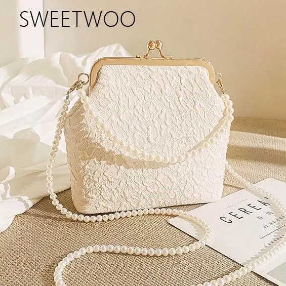 Women's French-Style Ruched Pearl-Chain Kiss-Lock Clutch Bag, Gentle-Style Evening Crossbody Mini Purse for Dating & Party
Women's French-Style Ruched Pearl-Chain Kiss-Lock Clutch Bag, Gentle-Style Evening Crossbody Mini Purse for Dating & Party