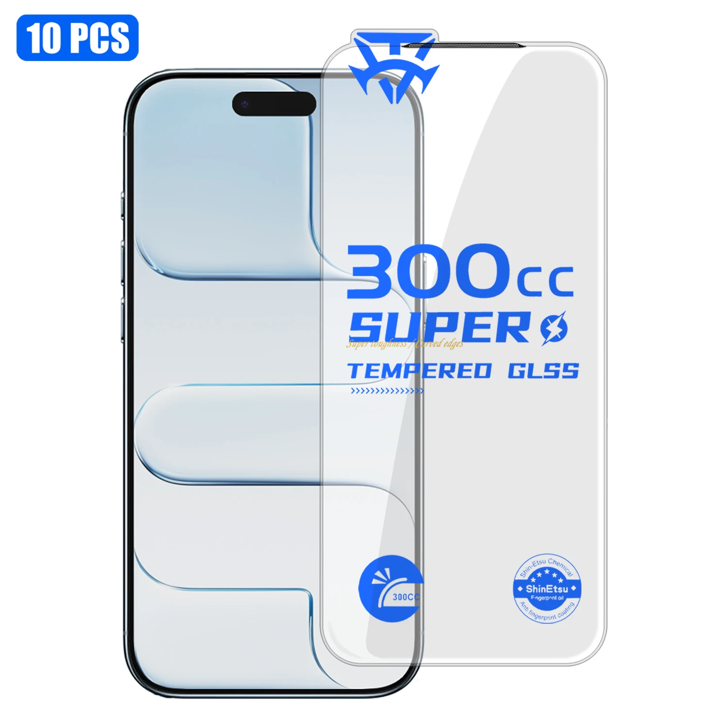 For iPhone Air 10Pcs Tempered Glass Film 9H+ 300CC Edgeless Anti Static HD Full Screen Protector - Transparent
For iPhone Air 10Pcs Tempered Glass Film 9H+ 300CC Edgeless Anti Static HD Full Screen Protector - Transparent