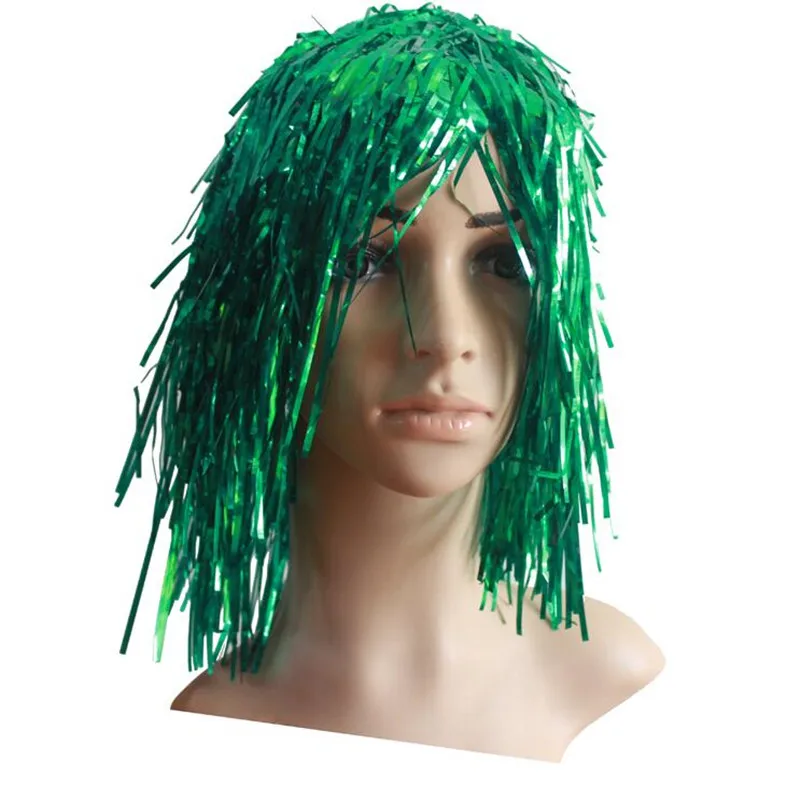 Men Women Lady Colorful Rain Wire Tassel Paillette Wig Bar Disco Clown Messy Hair Decoration Props Party Head Wear Christmas
Men Women Lady Colorful Rain Wire Tassel Paillette Wig Bar Disco Clown Messy Hair Decoration Props Party Head Wear Christmas