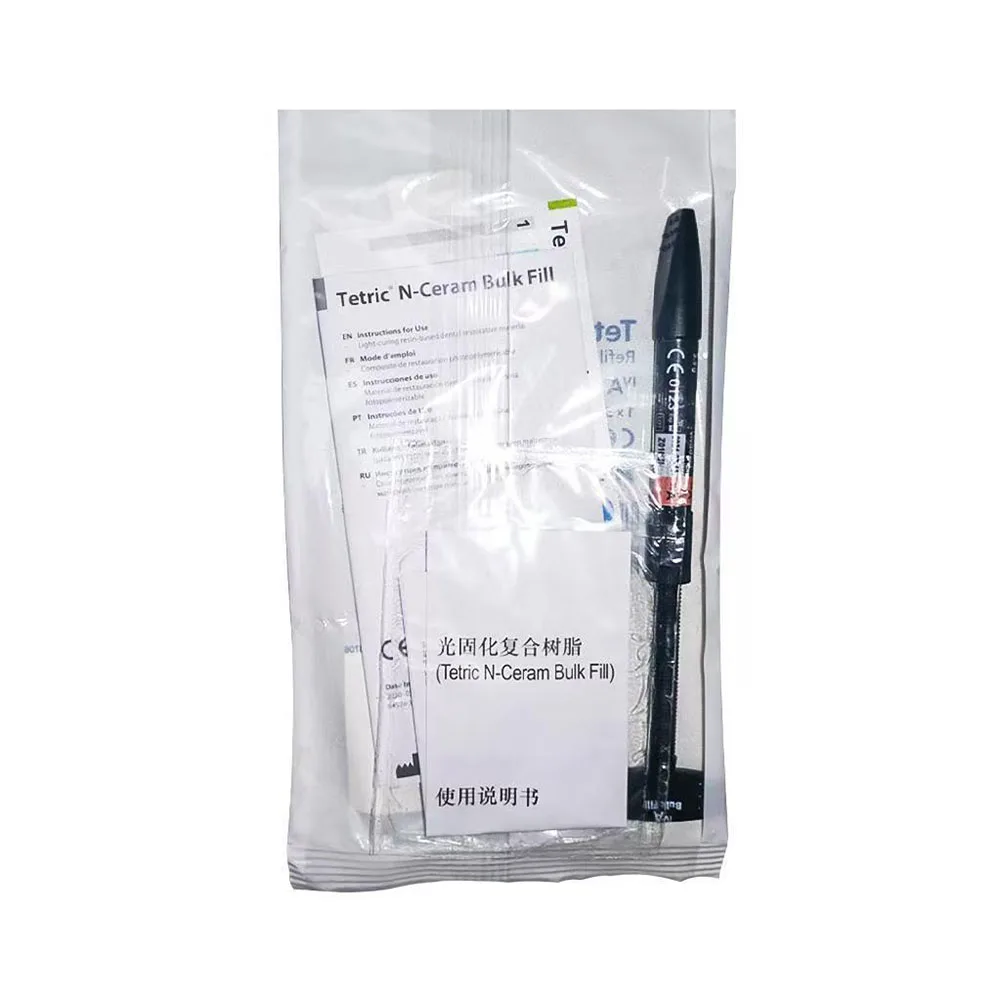 Dental Restorative Ivoclar Tetric N-Ceram Bulk Fill Light Curing Composite Resin Posterior Anterior Teeth Cavity Repair Syringe
Dental Restorative Ivoclar Tetric N-Ceram Bulk Fill Light Curing Composite Resin Posterior Anterior Teeth Cavity Repair Syringe