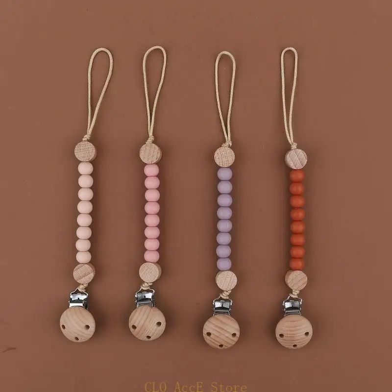 16FE Baby Pacifier Clip Chain Wooden Holder Soother Pacifier Clip Leash Strap Nipple Holder For Infant Nursing Nipple Clips
16FE Baby Pacifier Clip Chain Wooden Holder Soother Pacifier Clip Leash Strap Nipple Holder For Infant Nursing Nipple Clips