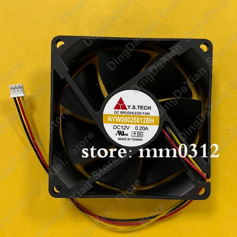 D+ Для Y.S.TECH NYW08025012BH 1 шт. DC12V 0.20A 8CM 3-проводной охлаждающий вентилятор 8025
D+ Для Y.S.TECH NYW08025012BH 1 шт. DC12V 0.20A 8CM 3-проводной охлаждающий вентилятор 8025