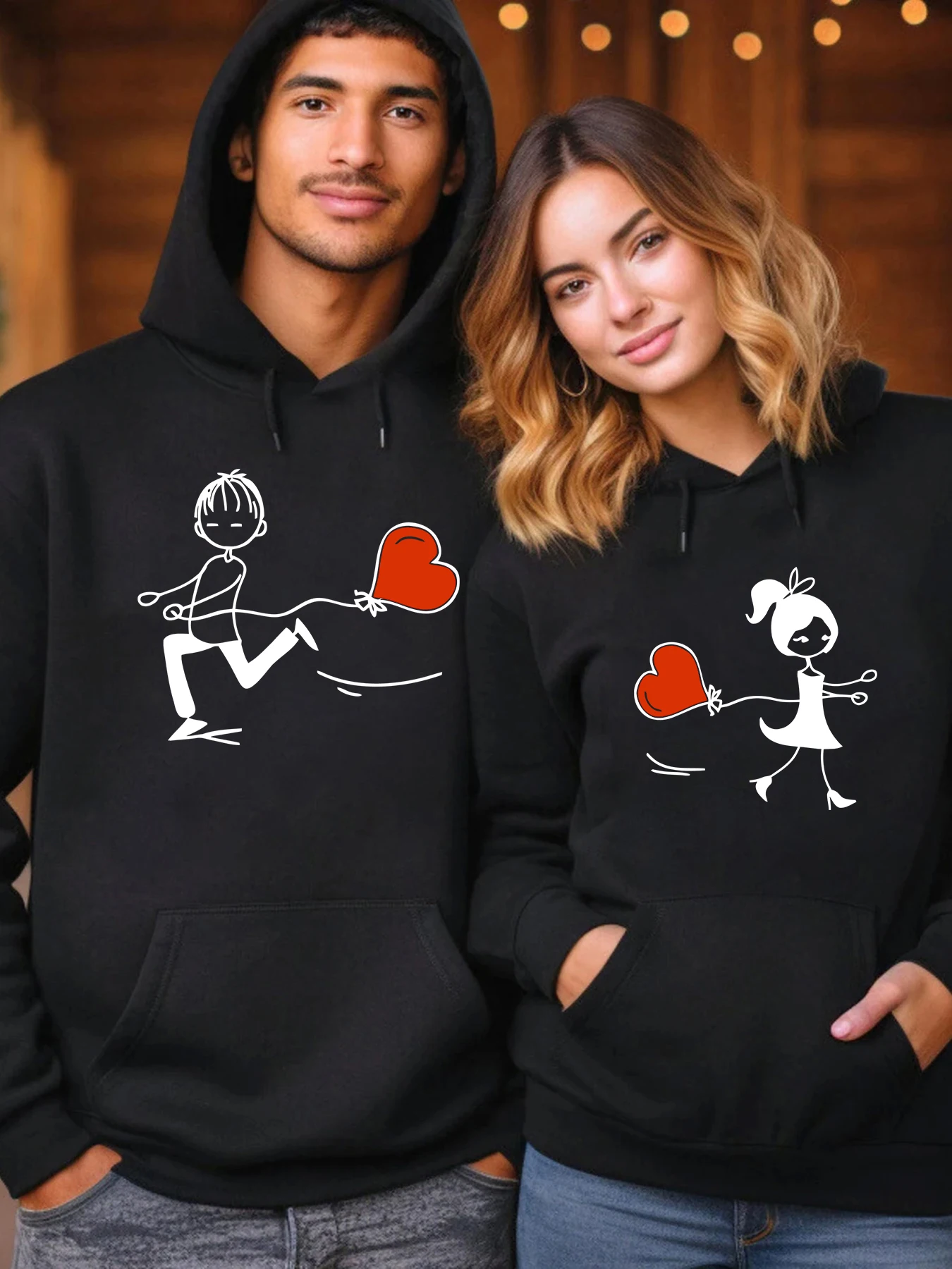 1PC Cartoon Characters Couple Hoody The Running Heart Of Hoodie Fleece fur-liner Hoodies Woman Casual Soft Spring Autumn tops
1PC Cartoon Characters Couple Hoody The Running Heart Of Hoodie Fleece fur-liner Hoodies Woman Casual Soft Spring Autumn tops