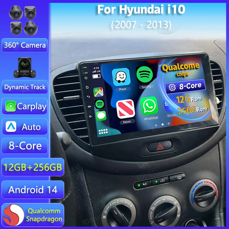 Android 14 Carplay Car Radio Multimedia For Hyundai i10 2007 - 2013 Navigation Video DVD Autoradio Stereo 2Din BT Player WIFI+4G
Android 14 Carplay Car Radio Multimedia For Hyundai i10 2007 - 2013 Navigation Video DVD Autoradio Stereo 2Din BT Player WIFI+4G