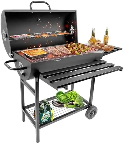 HALNYHYFD 565 sq in Charcoal BBQ Grill with Thermometer & Foldable Table – Perfect for Backyard Cookouts & Picnics
HALNYHYFD 565 sq in Charcoal BBQ Grill with Thermometer & Foldable Table – Perfect for Backyard Cookouts & Picnics