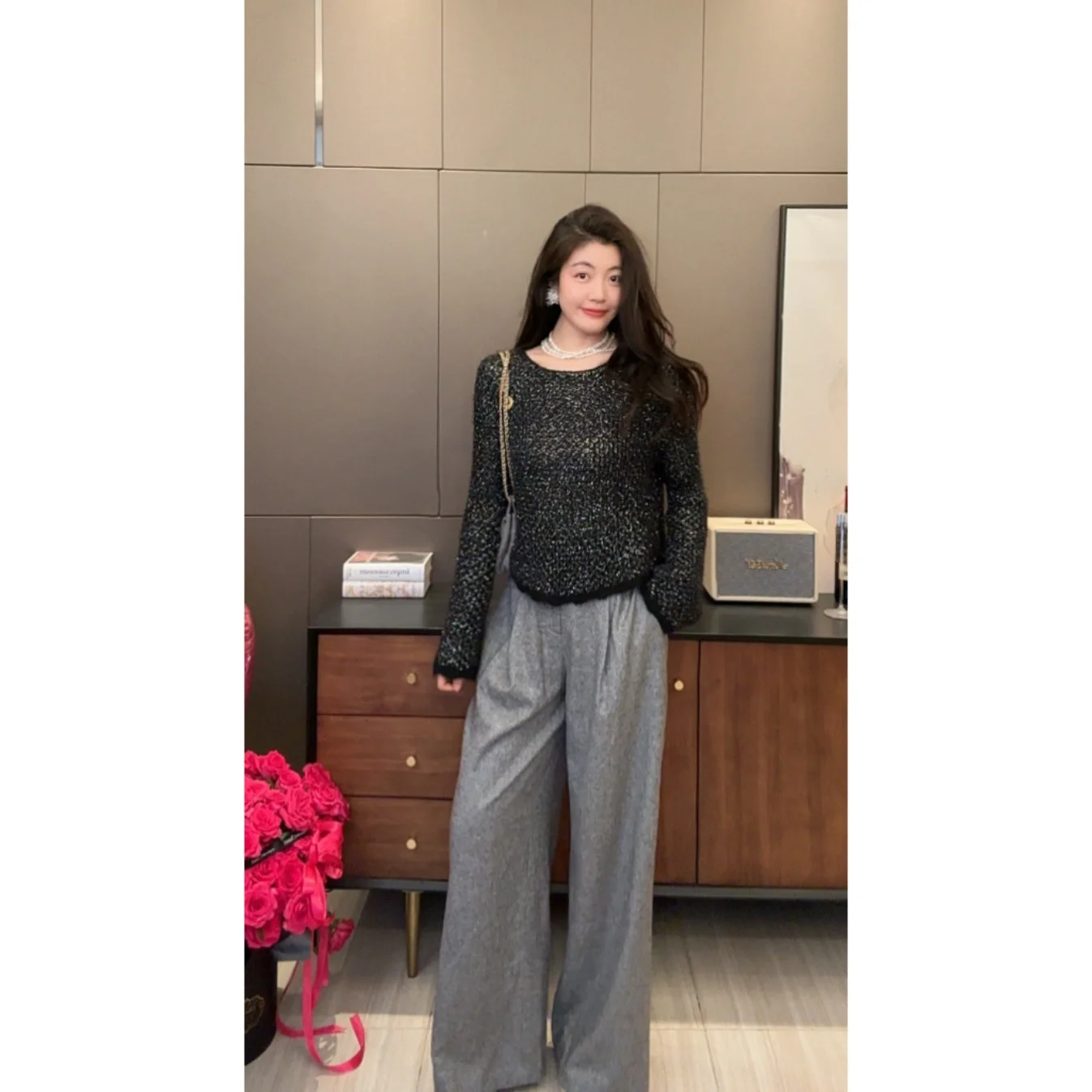 N·COU Winter 2025 High Waist Wide Leg Pants ey Casual Faionable Trousers Women's Premium Clothing Ethnic Chinese Sle
N·COU Winter 2025 High Waist Wide Leg Pants ey Casual Faionable Trousers Women's Premium Clothing Ethnic Chinese Sle