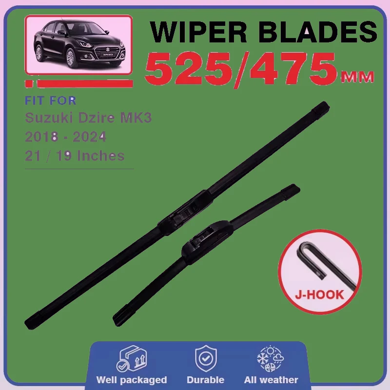 Front Wiper Blades Set For Suzuki Dzire MK3 2018 2019 2020 2021 2022 2023 2024 Windshield Windscreen Plumillas Car Accessories
Front Wiper Blades Set For Suzuki Dzire MK3 2018 2019 2020 2021 2022 2023 2024 Windshield Windscreen Plumillas Car Accessories