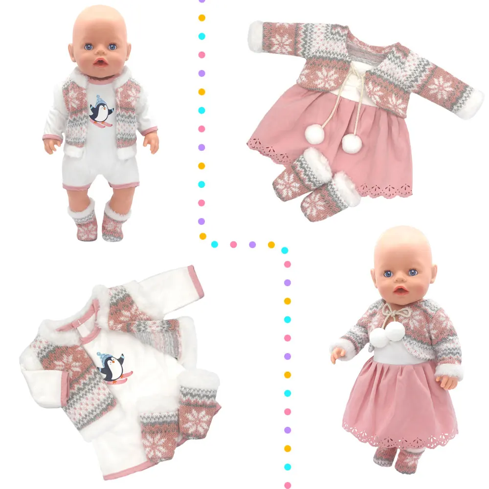 2025 New Plush Set Dolls Outfit Suits For 17 inch 43cm Baby Reborn Doll Cute Jumpers Rompers New Born Doll Clothes
2025 New Plush Set Dolls Outfit Suits For 17 inch 43cm Baby Reborn Doll Cute Jumpers Rompers New Born Doll Clothes