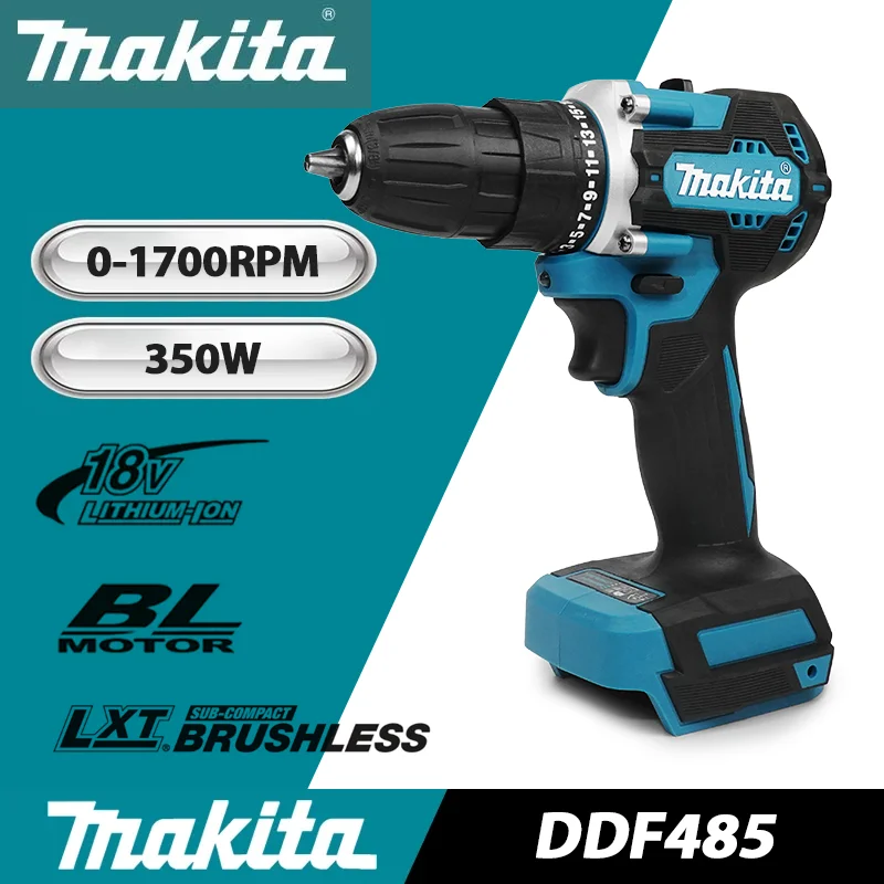 Makita 18V DDF485 10MM LXT Compact Cordless Tool Screwdriver Impact Brushless Driver Rechargeable Brushless Electric Power Drill
Makita 18V DDF485 10MM LXT Compact Cordless Tool Screwdriver Impact Brushless Driver Rechargeable Brushless Electric Power Drill