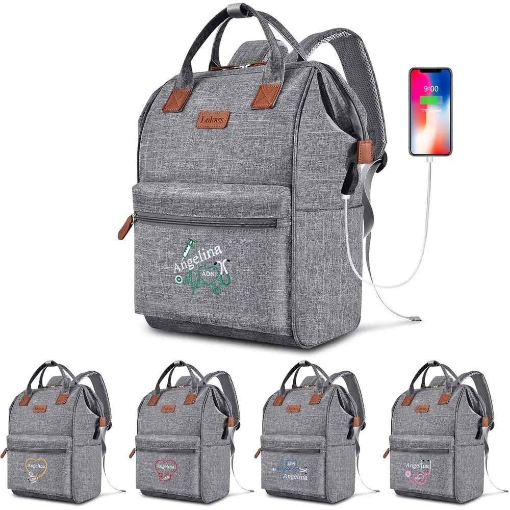 15.6 Inch Laptop Nursing Backpack, Customizable Clinical Bag with USB Charging Port
15.6 Inch Laptop Nursing Backpack, Customizable Clinical Bag with USB Charging Port