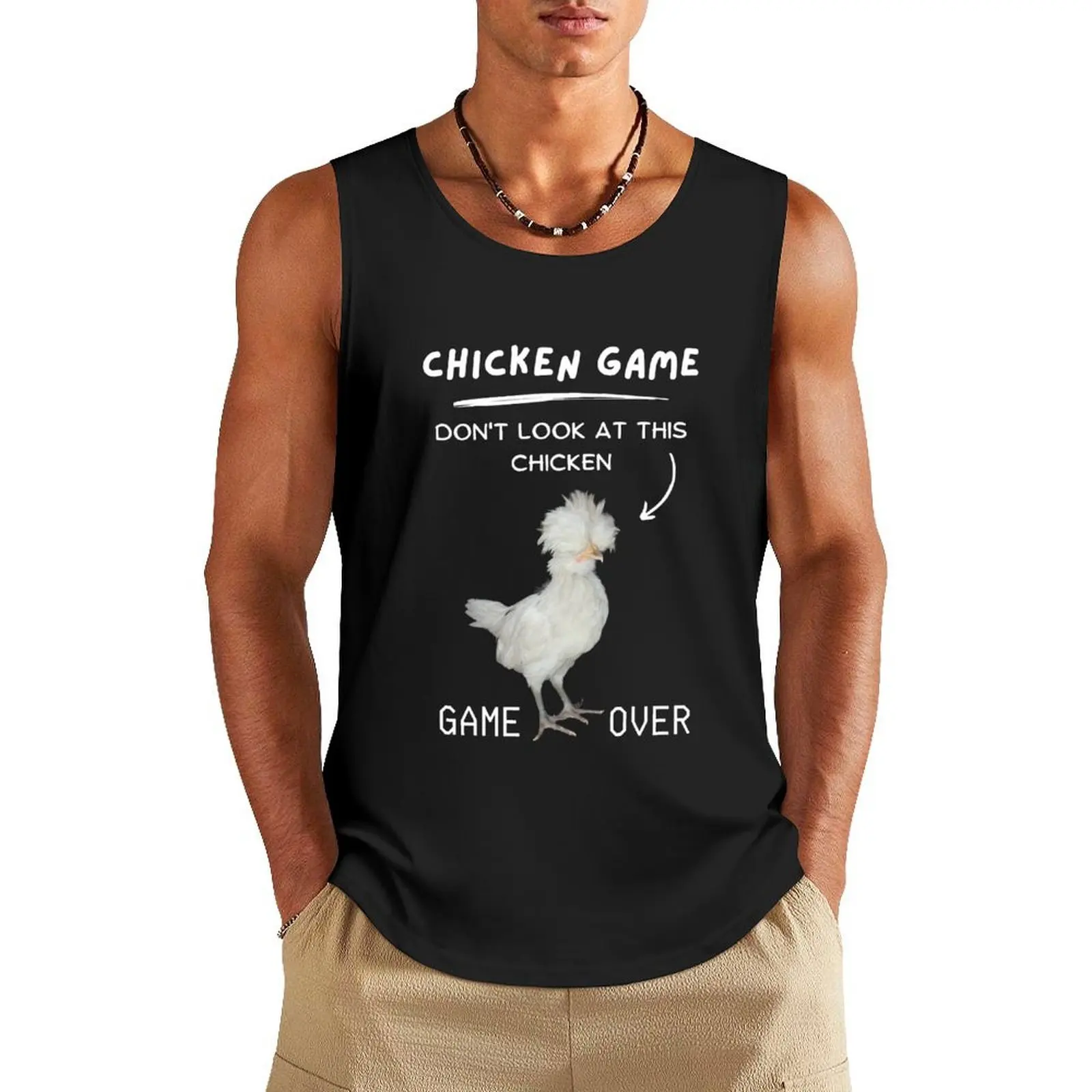 Chicken Game - Game Over Tank Top Men's sleeveless gym shirts Fitness men clothing Gym man
Chicken Game - Game Over Tank Top Men's sleeveless gym shirts Fitness men clothing Gym man