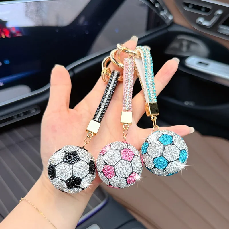 New Cool Simulated Diamond Football Keychain, Personalised Sporty Fashion Charm, Decorative Pendant for Backpack and Car Keys, Perfect Small Party Gift for Sports Lovers
New Cool Simulated Diamond Football Keychain, Personalised Sporty Fashion Charm, Decorative Pendant for Backpack and Car Keys, Perfect Small Party Gift for Sports Lovers