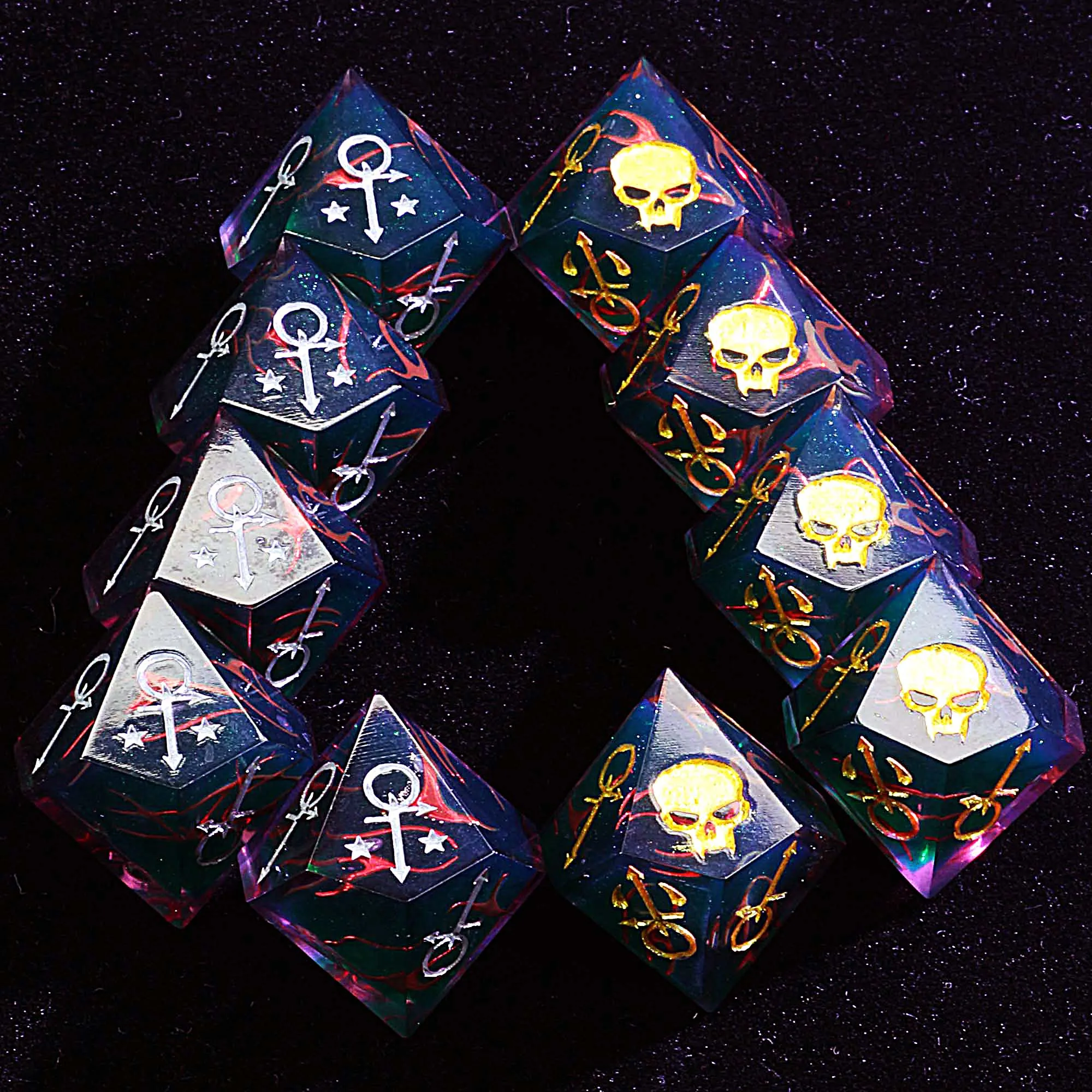 15 Polyhedral Resin Anarch Set WoD Dice VtM Wildfire Manifesto
15 Polyhedral Resin Anarch Set WoD Dice VtM Wildfire Manifesto