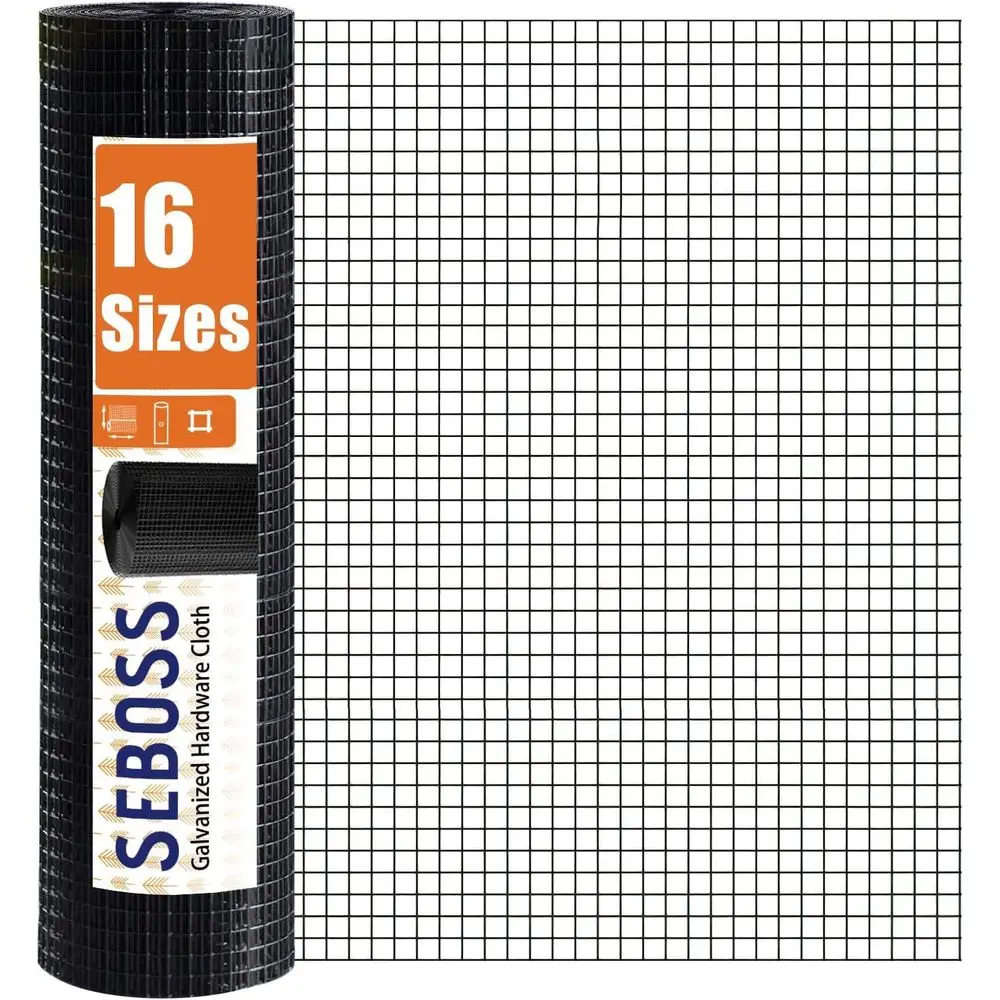 SEBlack Hardware Cloth 1/2 inch 48 x 100 t 19-Gauge, Vinyl Coated Wire Mesh Roll, Chicken Wire encing, Garden encing, Welded Wir
SEBlack Hardware Cloth 1/2 inch 48 x 100 t 19-Gauge, Vinyl Coated Wire Mesh Roll, Chicken Wire encing, Garden encing, Welded Wir