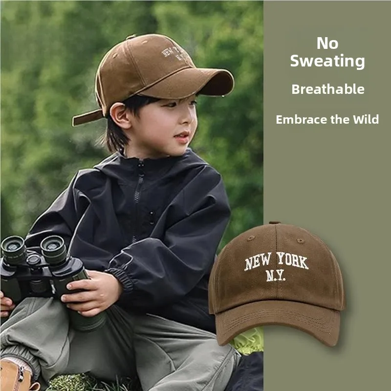 Children's Baseball Cap Spring Winter New Style Sun Protection Large Brim Hat Unisex Baby Duckbill Cap Brown Color
Children's Baseball Cap Spring Winter New Style Sun Protection Large Brim Hat Unisex Baby Duckbill Cap Brown Color