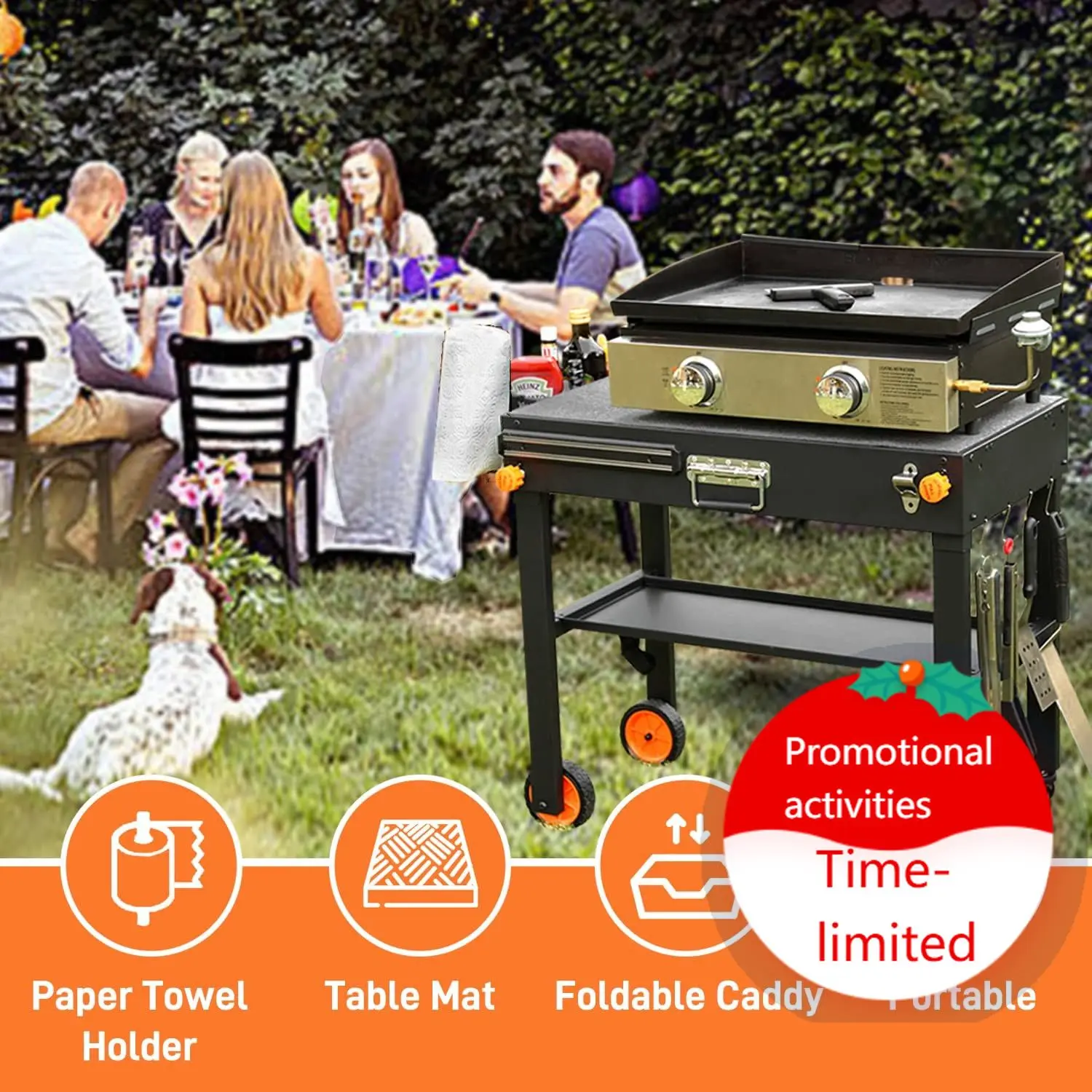 Grill Table for Blackstone Griddle, Portable Griddle Table with Caddy - Fit 17” or 22” Other Tabletop Grill, Foldable Ninja Gril
Grill Table for Blackstone Griddle, Portable Griddle Table with Caddy - Fit 17” or 22” Other Tabletop Grill, Foldable Ninja Gril