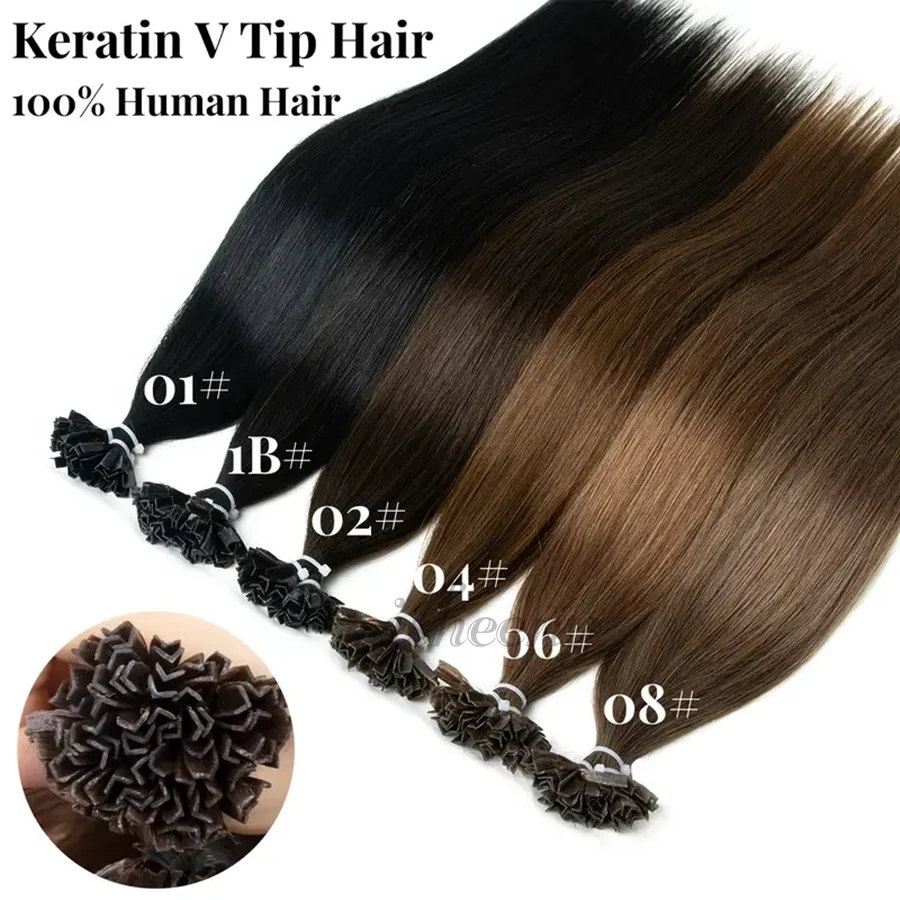 Black Brown Fusion Keratin Human Hair Straight 12 16 20 inches Hot Pre Bonded Hair Extensions 50pcs/pack K/V Tip Hair 30g
Black Brown Fusion Keratin Human Hair Straight 12 16 20 inches Hot Pre Bonded Hair Extensions 50pcs/pack K/V Tip Hair 30g