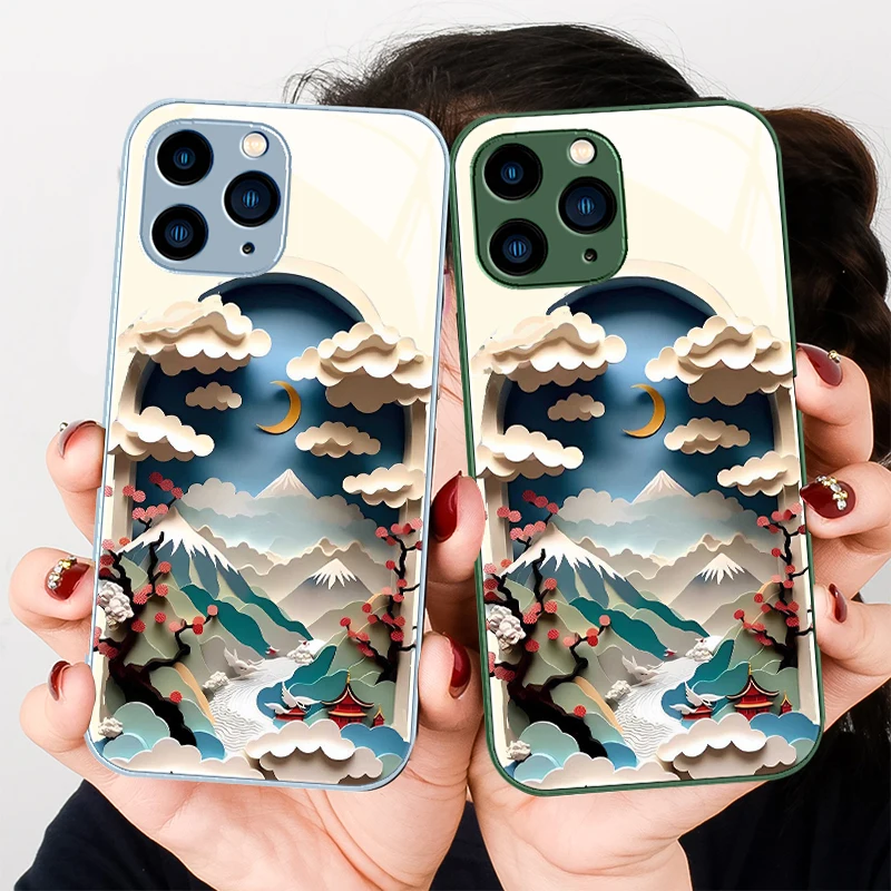 Landscape Moon Clouds Purple For Iphone 16 Plus 15 14 13 12 Mini 11 Pro Max X XS XR 7 8 Plus 2022 Tempered Glass Phone Case
Landscape Moon Clouds Purple For Iphone 16 Plus 15 14 13 12 Mini 11 Pro Max X XS XR 7 8 Plus 2022 Tempered Glass Phone Case