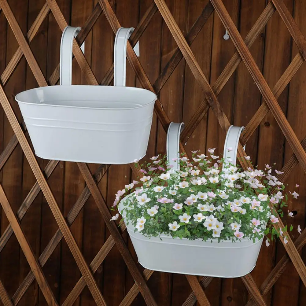 Over Fence Planter Iron Hanging Flower Pot Railing Planter with Detachable Hooks for Home Garden Fence Deck Railing Terrace
Over Fence Planter Iron Hanging Flower Pot Railing Planter with Detachable Hooks for Home Garden Fence Deck Railing Terrace