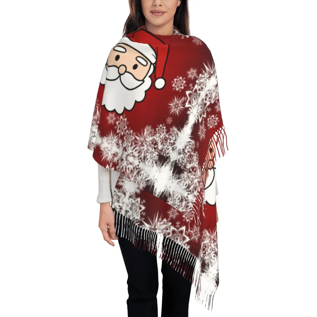 Fashion Christmas Head Tassel Scarf Women Winter Fall Warm Shawls Wraps Lady Scarves
Fashion Christmas Head Tassel Scarf Women Winter Fall Warm Shawls Wraps Lady Scarves