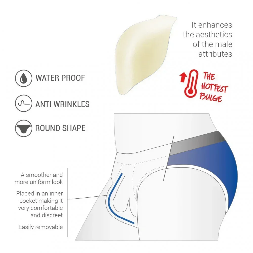Mens Sponge Enlarge Cup Pad Enhancing For Swimwear Swimsuit Underwear Trunks Pouch Bulge Protective Sponge Pad Male G-string
Mens Sponge Enlarge Cup Pad Enhancing For Swimwear Swimsuit Underwear Trunks Pouch Bulge Protective Sponge Pad Male G-string