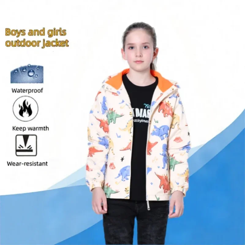 Dubbped Girls Windproof Jacket Hooded Coat Spring Kids Clothing Children Print Donuts Windbreaker Outerwear Rain Coat
Dubbped Girls Windproof Jacket Hooded Coat Spring Kids Clothing Children Print Donuts Windbreaker Outerwear Rain Coat