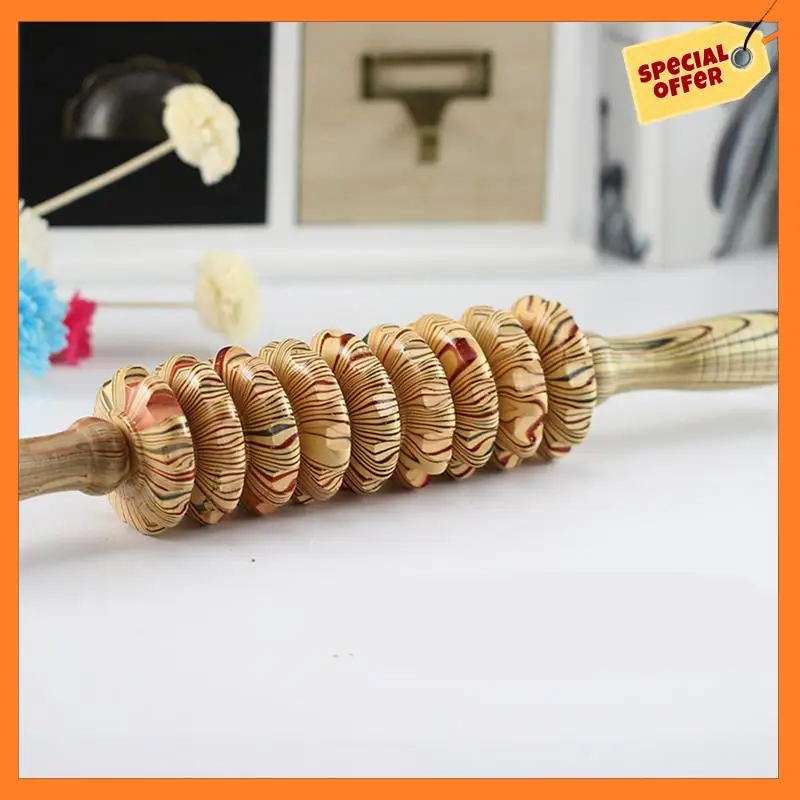 9-Wheel Wooden Abdomen Massage Roller Muscle Relax Body Anti Cellulite Acupuncture Massager
9-Wheel Wooden Abdomen Massage Roller Muscle Relax Body Anti Cellulite Acupuncture Massager