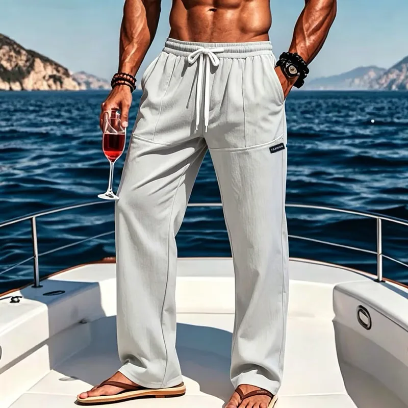 European hot selling new summer beach men's comfortable casual pants, loose and versatile loose pants
European hot selling new summer beach men's comfortable casual pants, loose and versatile loose pants