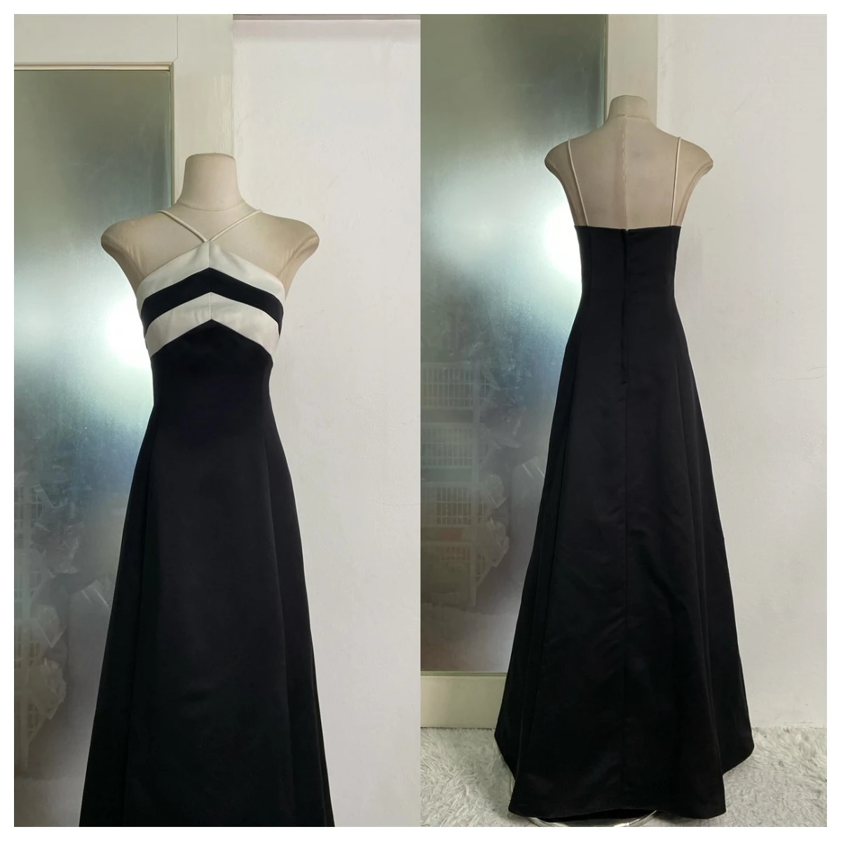 Customized High Quality Black Satin Evening Dress Halter Sleeveless Celebrity Gowns Bespoke Occasion Gowns Zipper Back Soft
Customized High Quality Black Satin Evening Dress Halter Sleeveless Celebrity Gowns Bespoke Occasion Gowns Zipper Back Soft